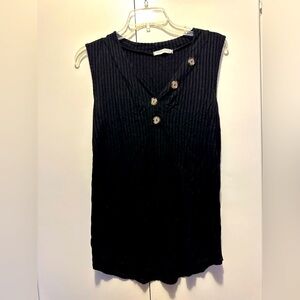 Black maternity tank